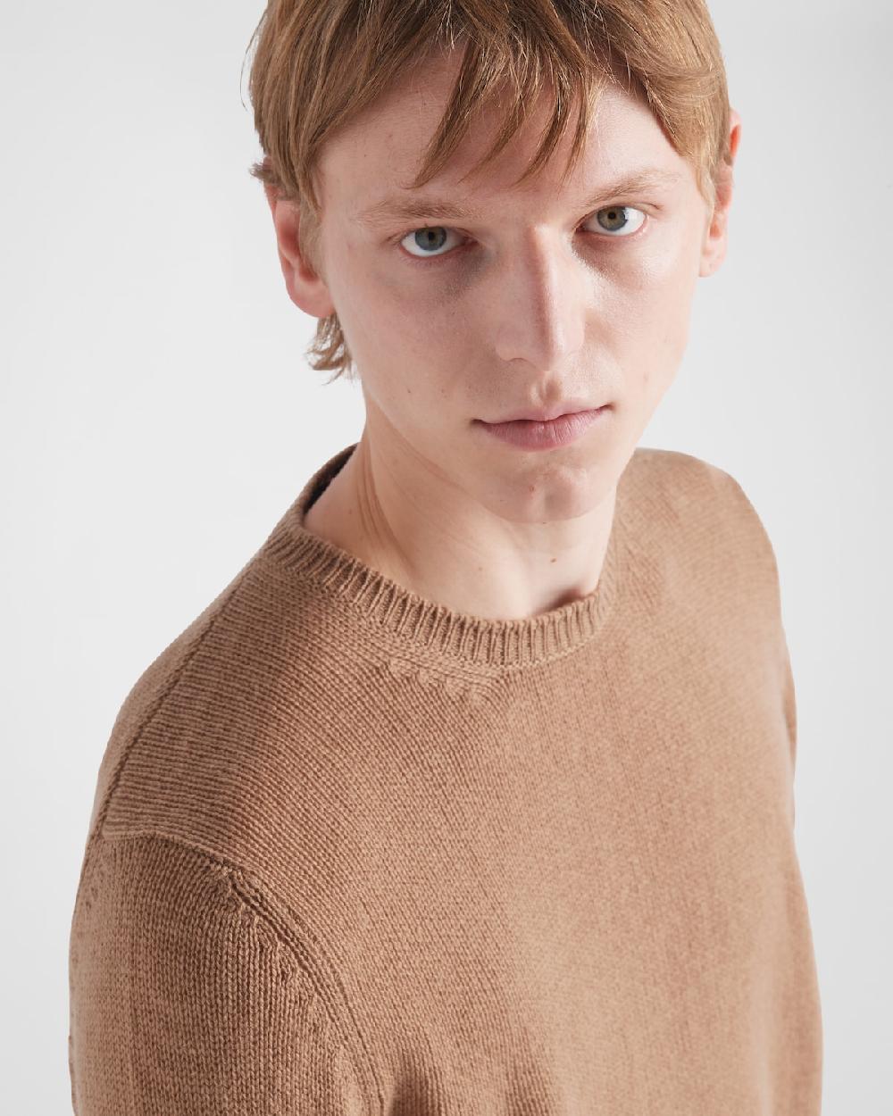 Prada Cashmere Crew-Neck Sweater