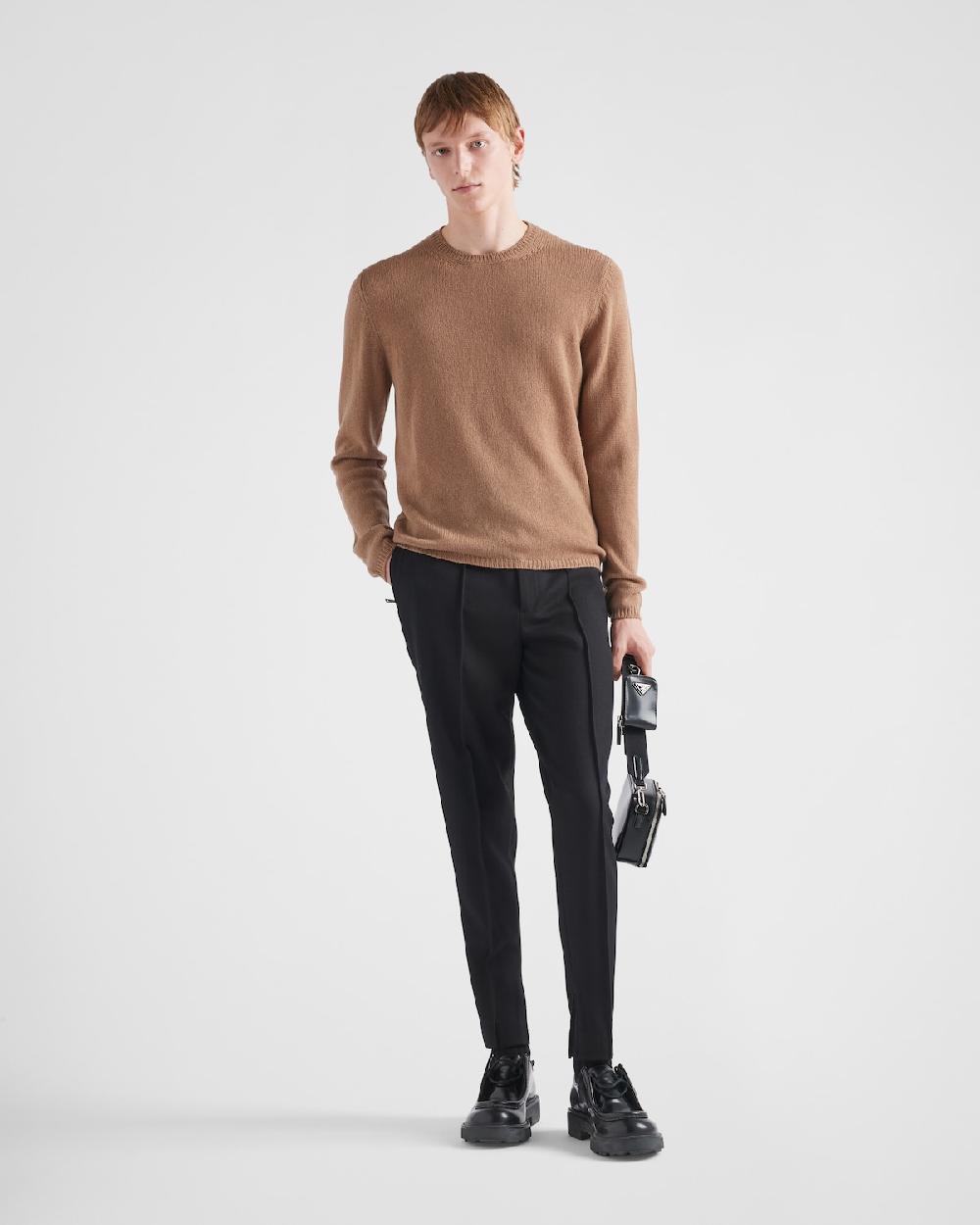 Prada Cashmere Crew-Neck Sweater