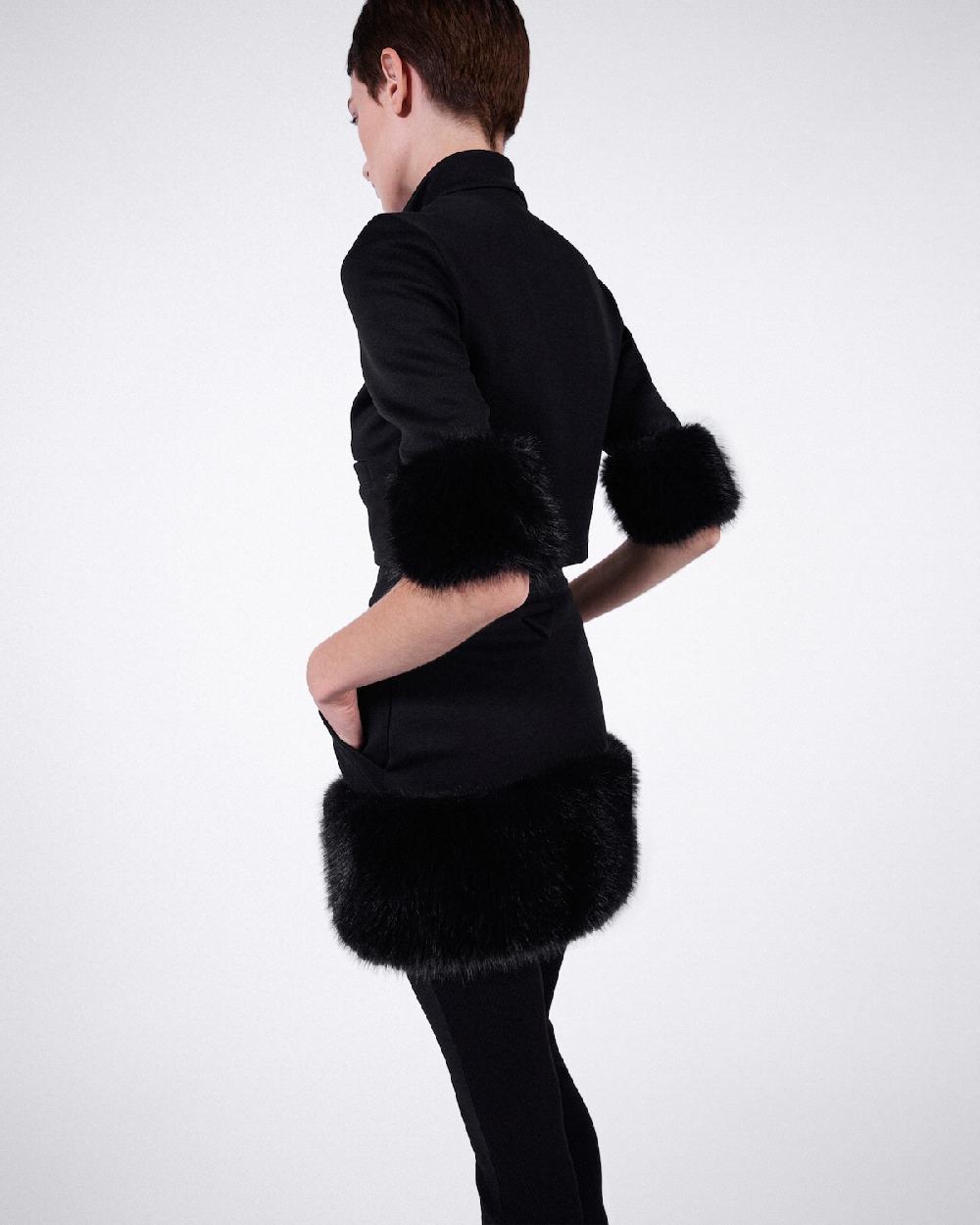 Prada Cazadora Corta De Felpa