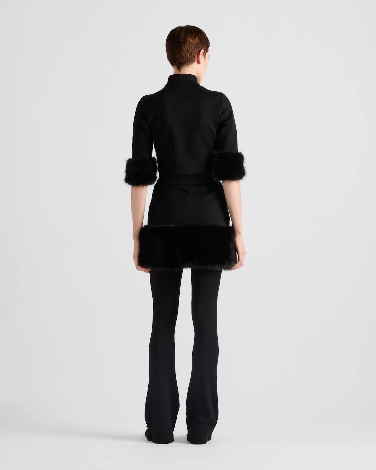 Prada Cazadora Corta De Felpa