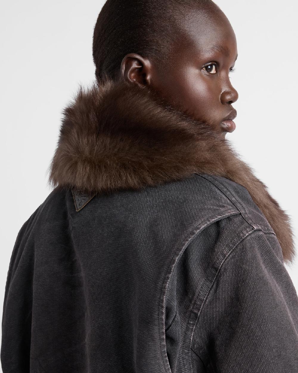 Prada Cazadora De Lona