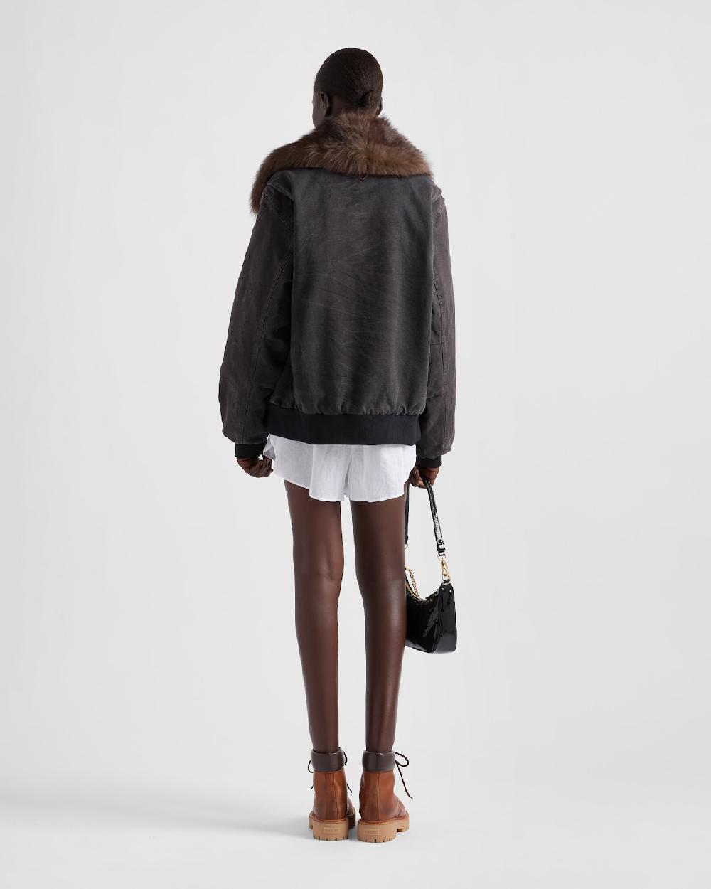 Prada Cazadora De Lona