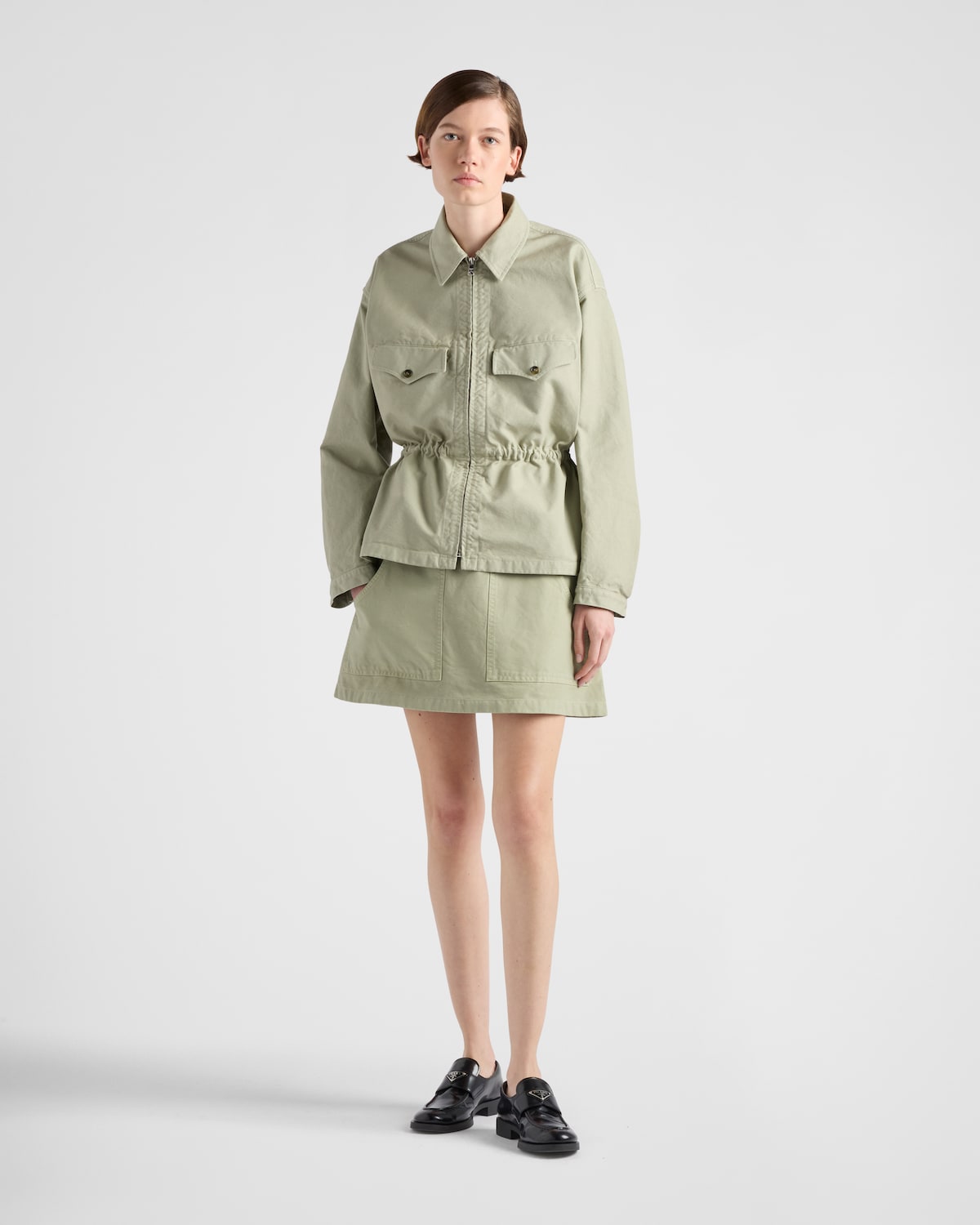 Prada Cazadora de lona envejecida