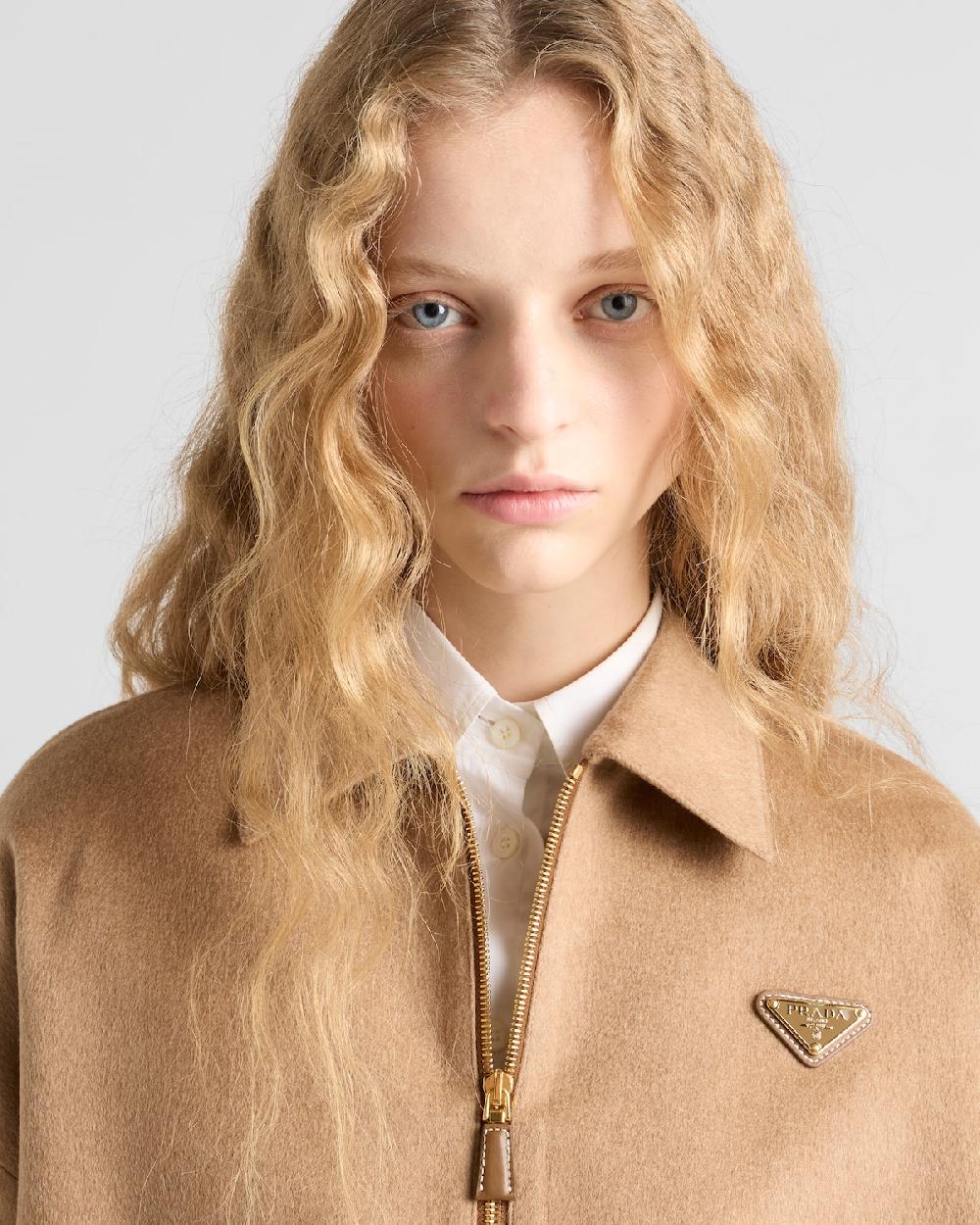 Prada Cazadora De Pelo De Camello