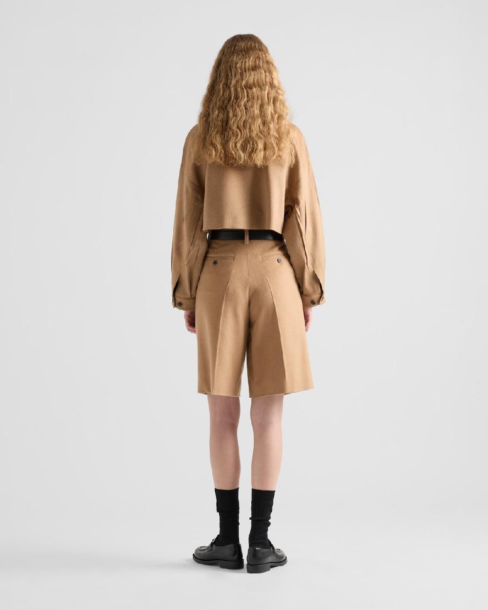 Prada Cazadora De Pelo De Camello