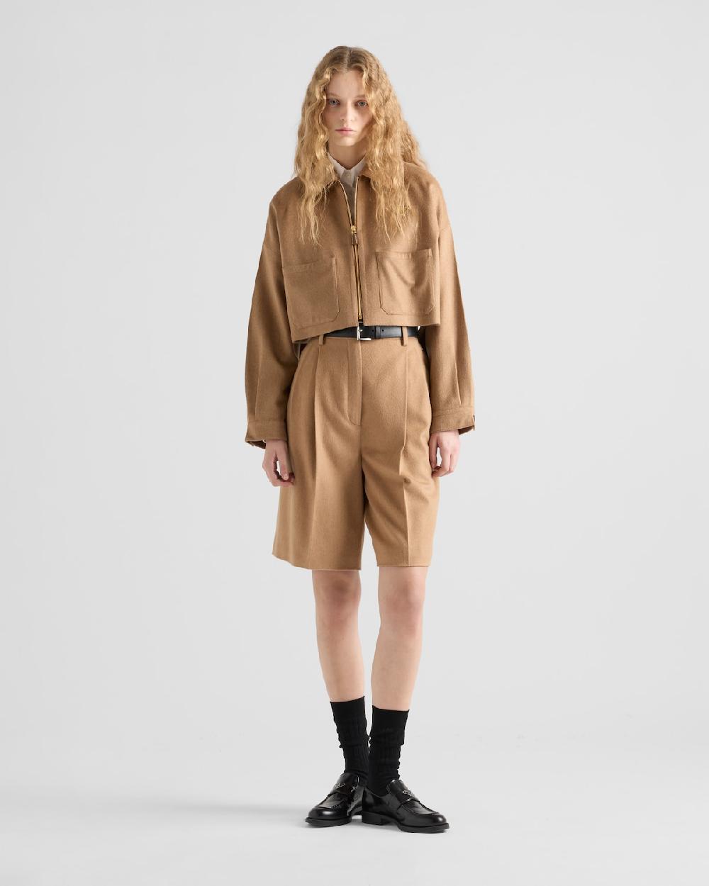 Prada Cazadora de pelo de camello