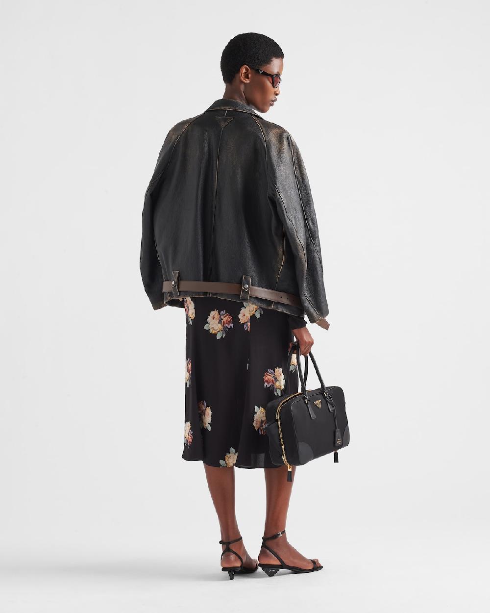 Prada Cazadora De Piel