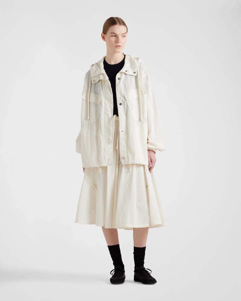 Prada Cazadora de pongé técnico