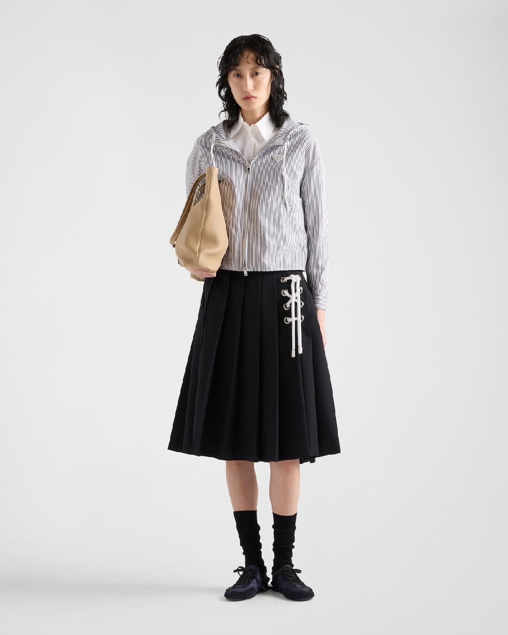 Prada Cazadora de popelín a rayas