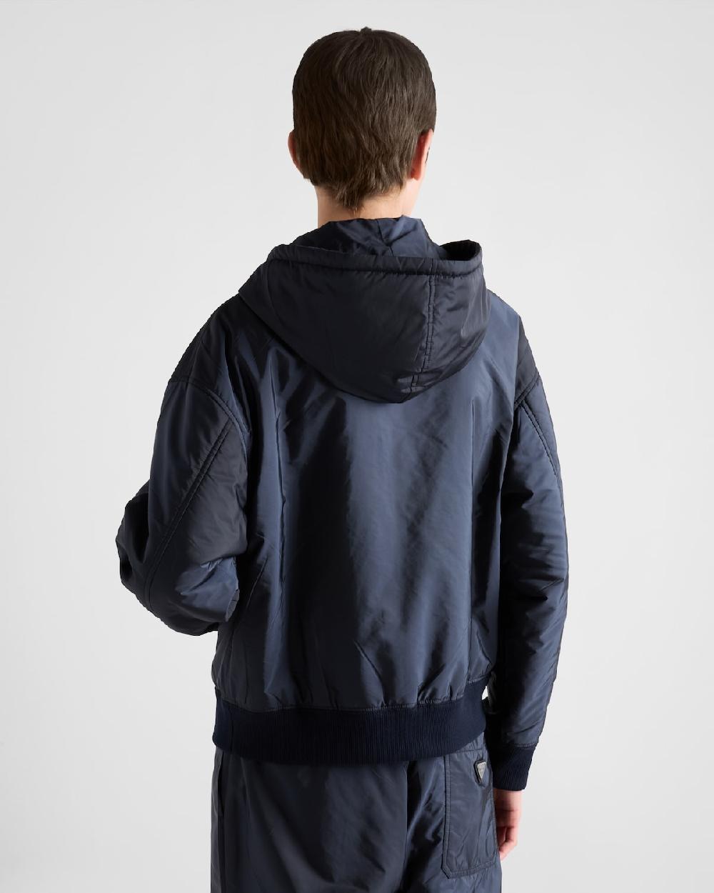 Prada Cazadora De Re-Nylon Ligero Con Capucha