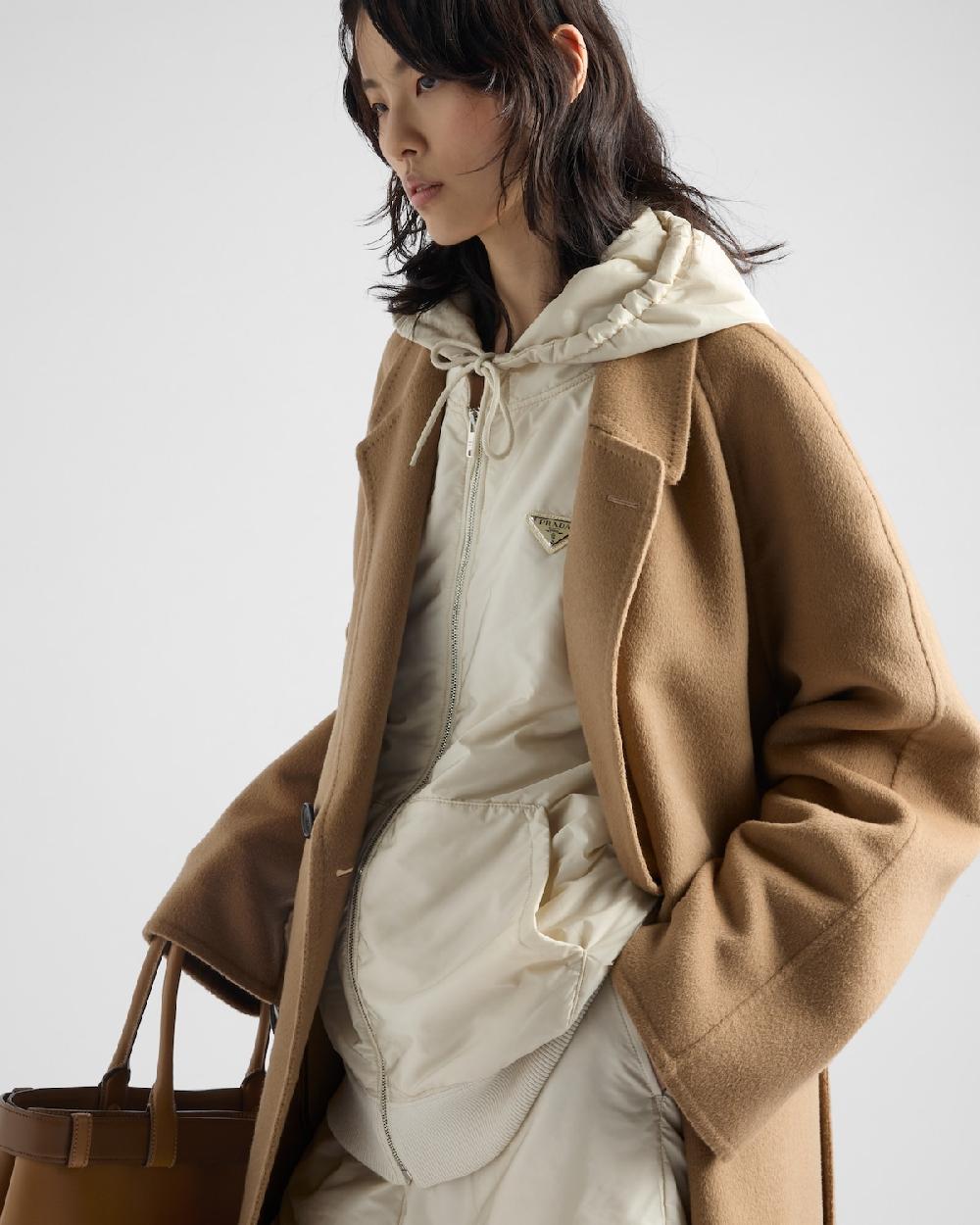 Prada Cazadora De Re-Nylon Ligero Con Capucha