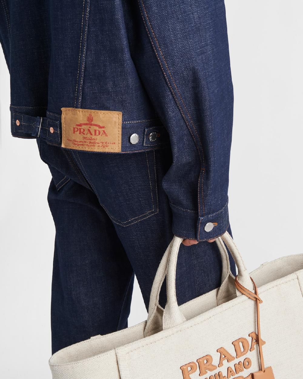 Prada Cazadora De Tejido Vaquero Con Orillo