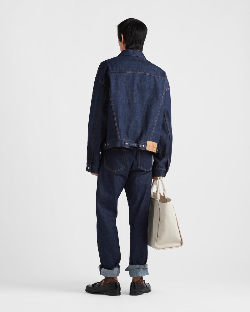 Prada Cazadora De Tejido Vaquero Con Orillo