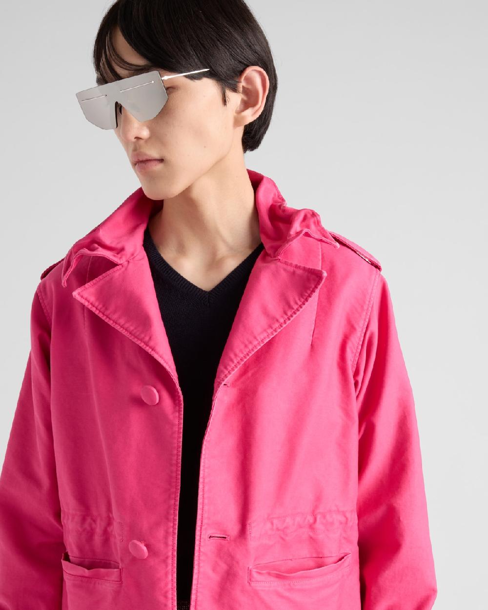 Prada Cazadora Estilo Sobrecamisa De Algodón