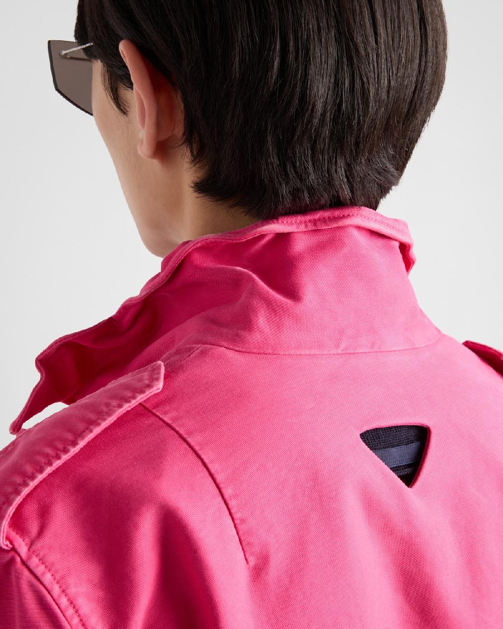 Prada Cazadora Estilo Sobrecamisa De Algodón