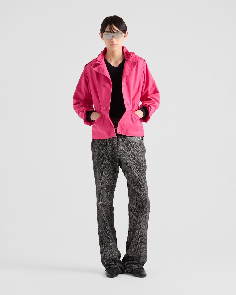 Prada Cazadora estilo sobrecamisa de algodón