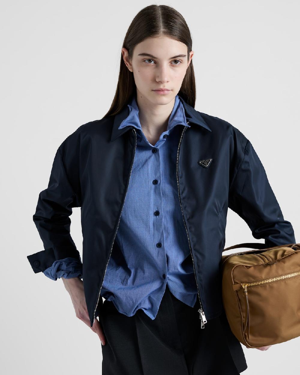 Prada Cazadora Estilo Sobrecamisa De Re-Nylon