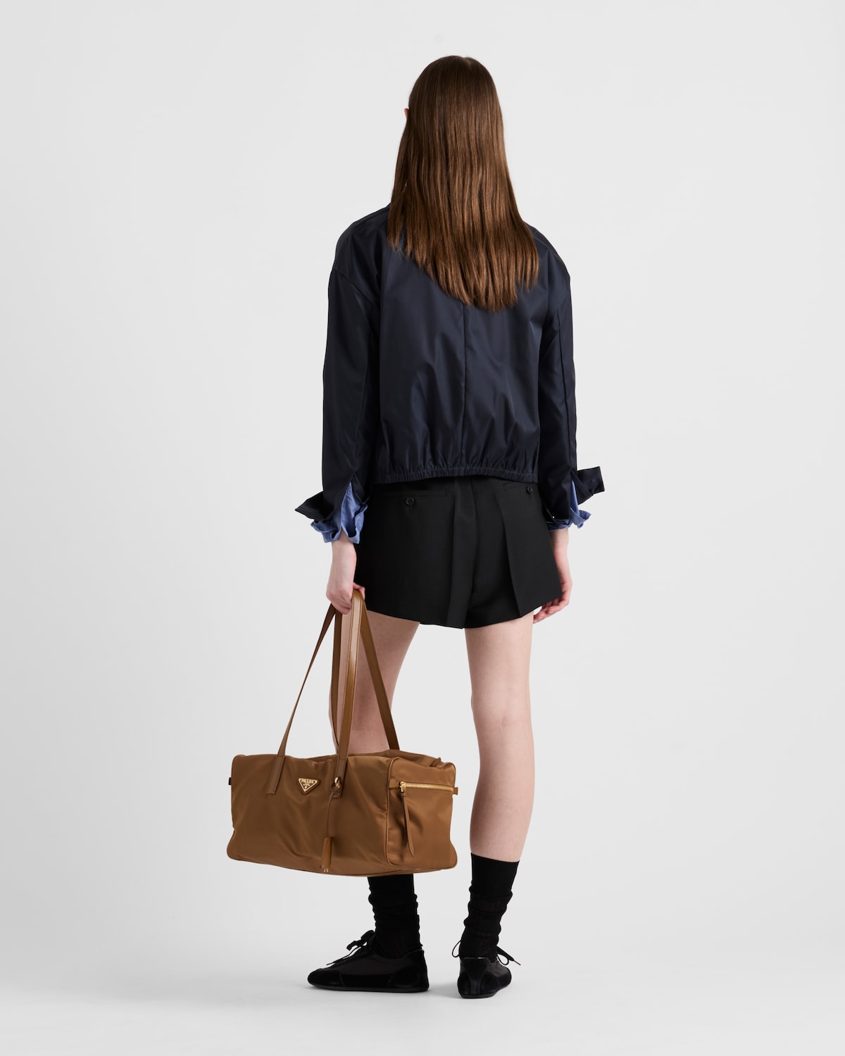 Prada Cazadora Estilo Sobrecamisa De Re-Nylon