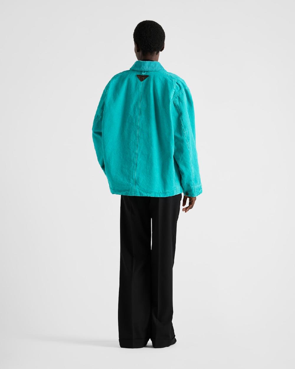 Prada Cazadora Trucker De Lona