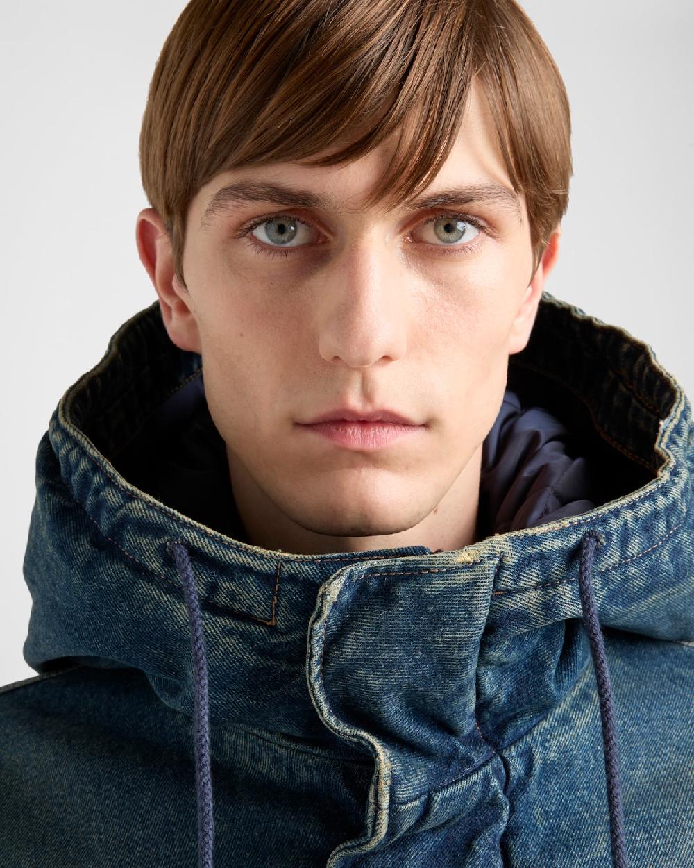 Prada Cazadora Vaquera Acolchada