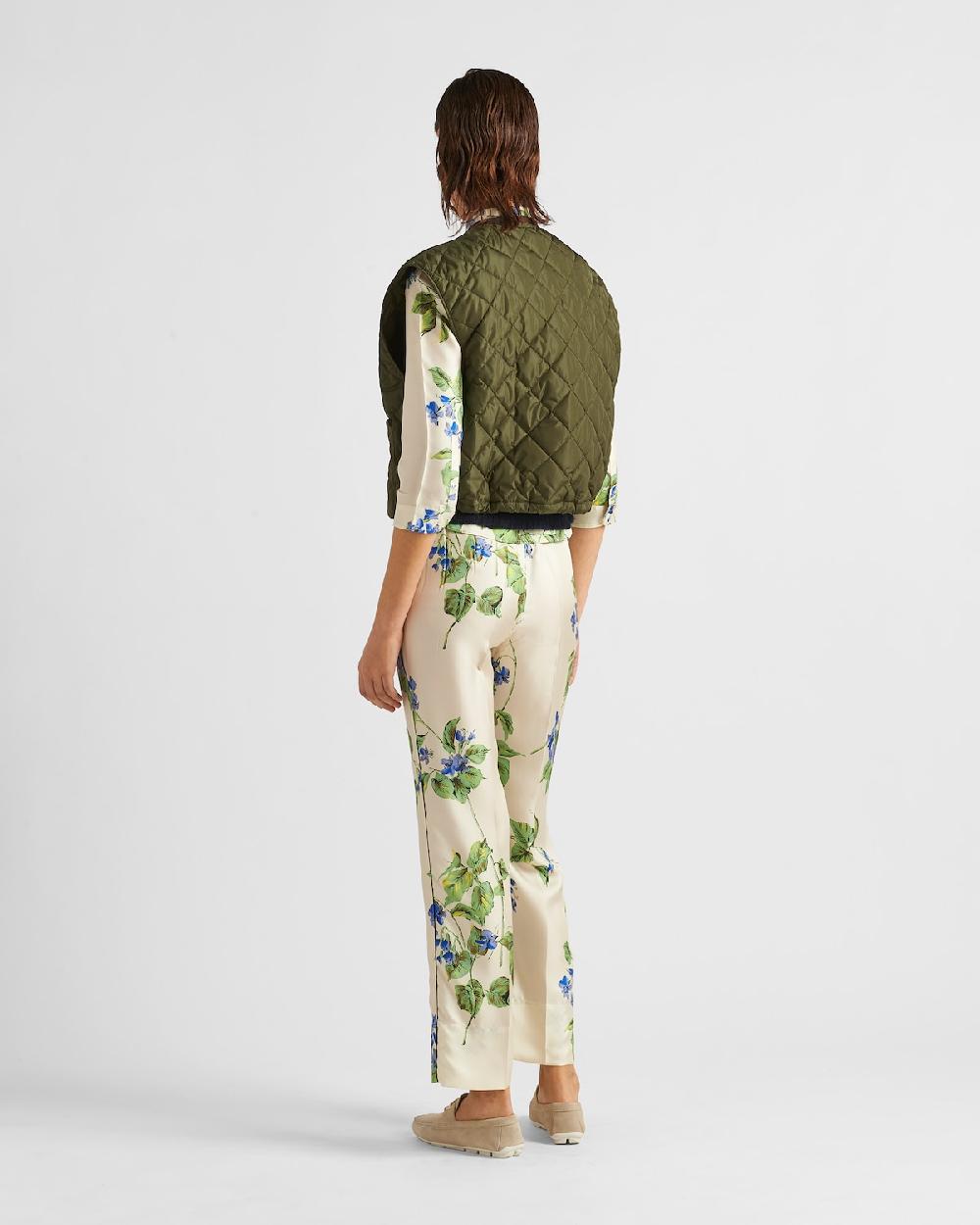 Prada Chaleco Acolchado De Re-Nylon Ligero