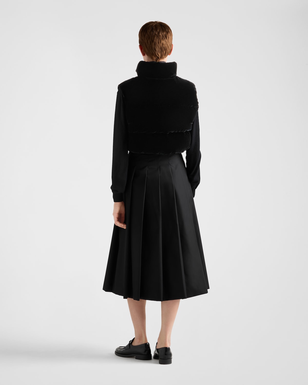 Prada Chaleco Acolchado De Terciopelo