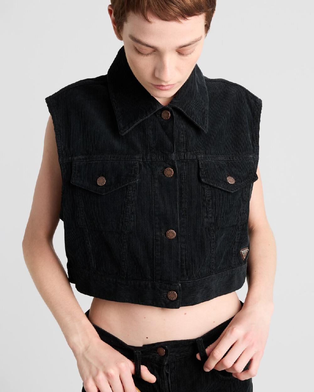 Prada Chaleco De Pana