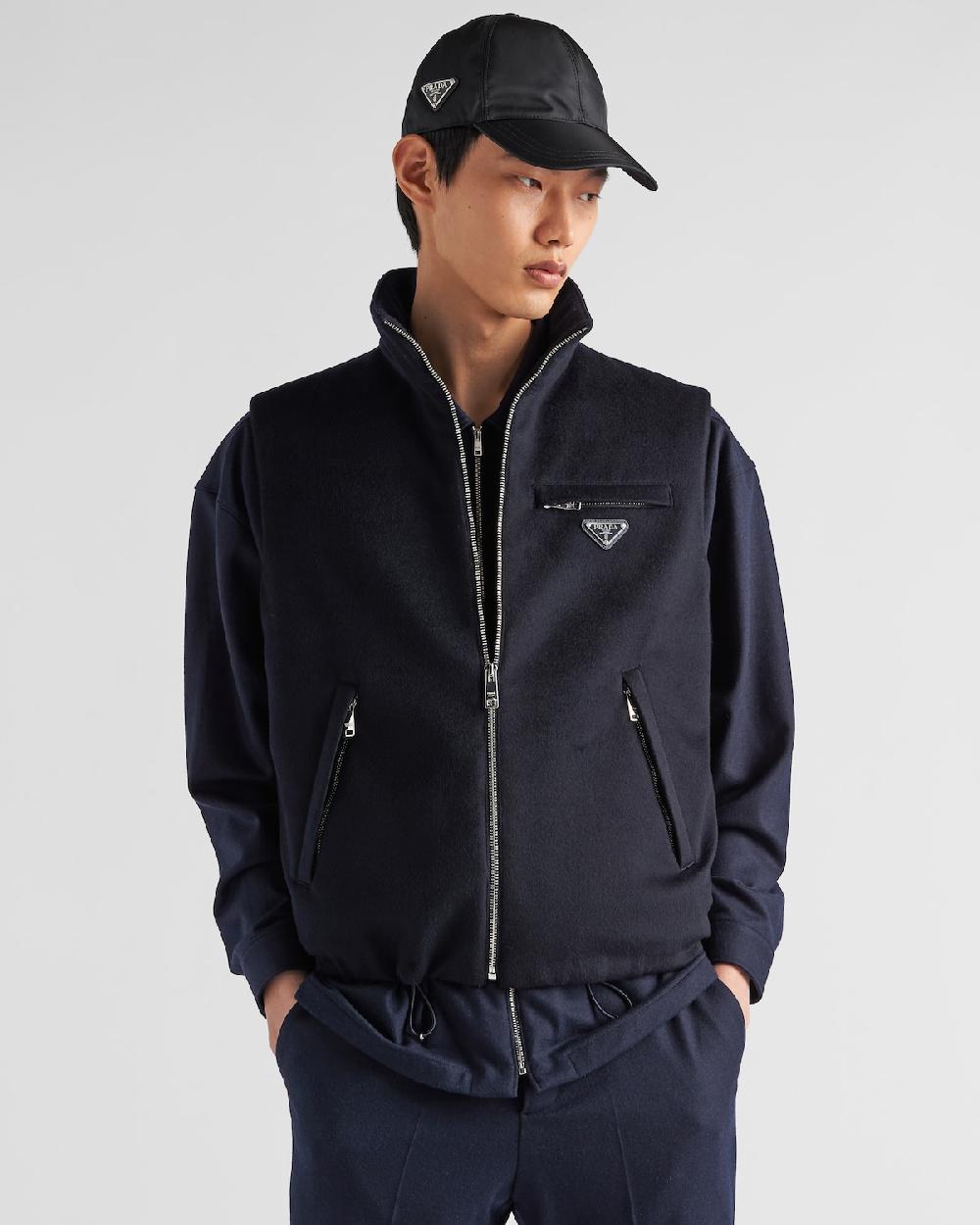 Prada Chaleco De Plumón De Cachemir