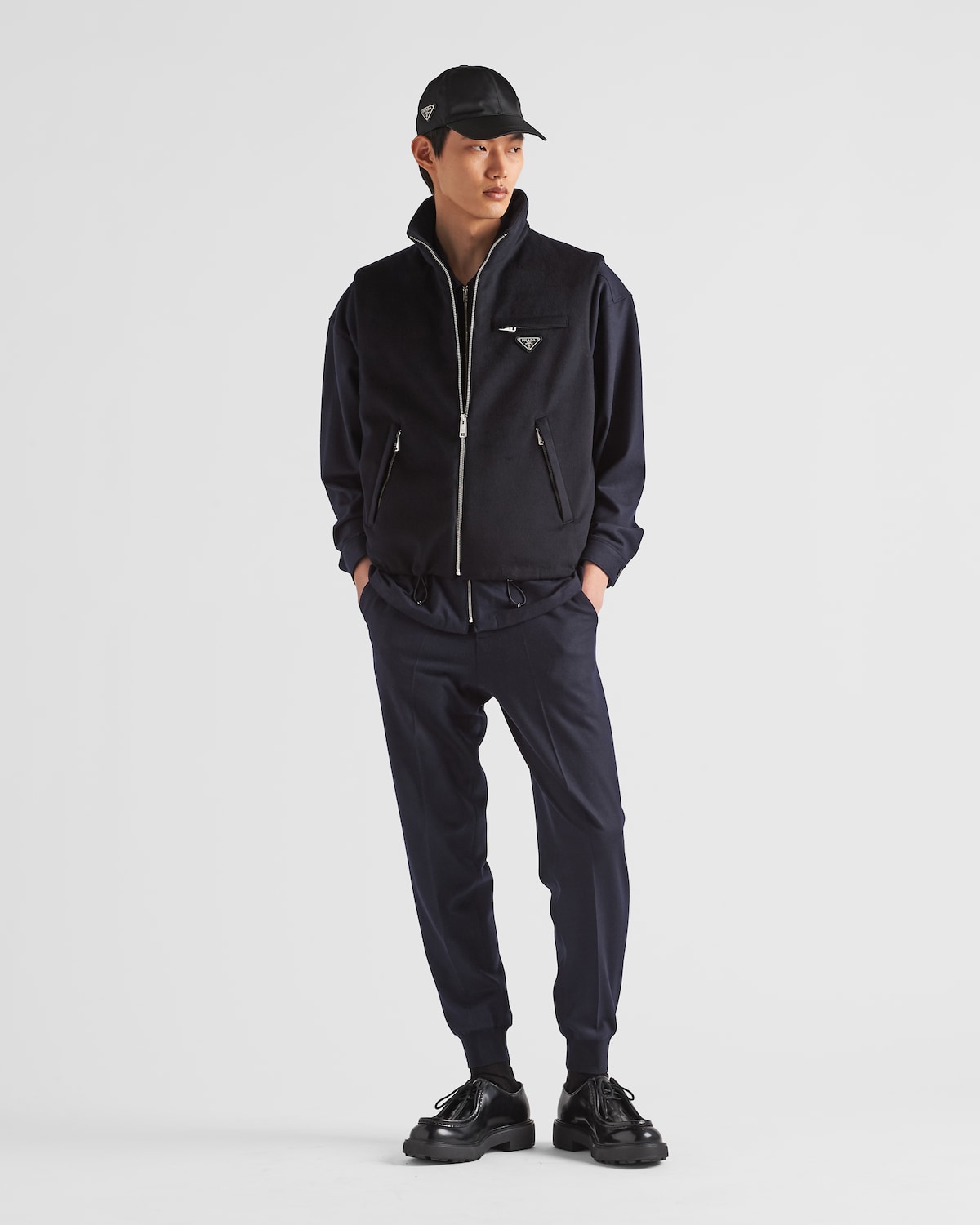 Prada Chaleco de plumón de cachemir