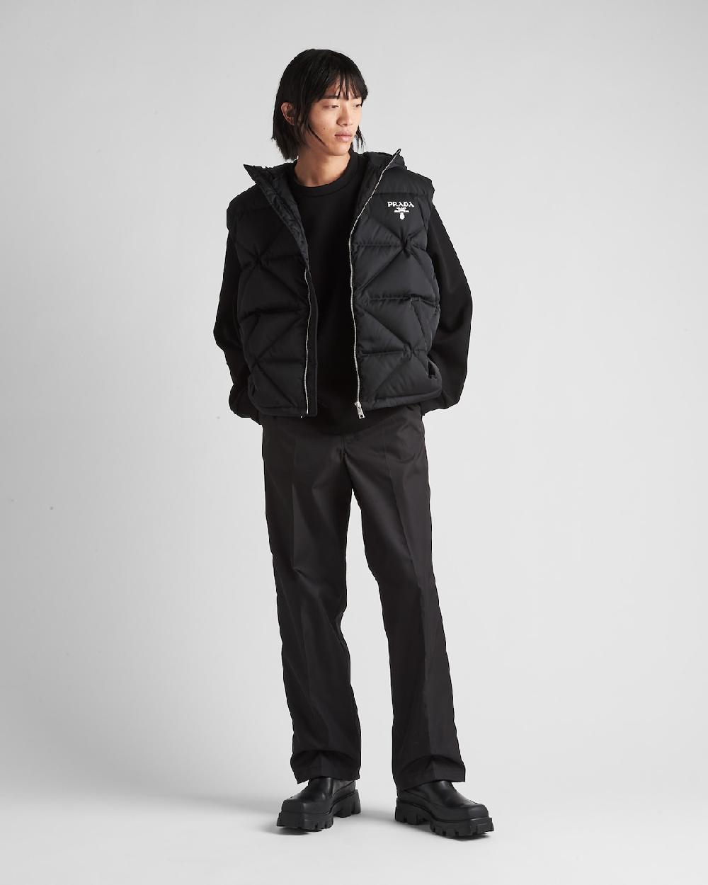 Prada Chaleco de plumón en Re-Nylon