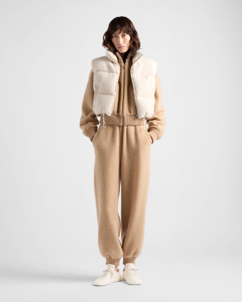 Prada Chaleco de plumón lana y cachemir