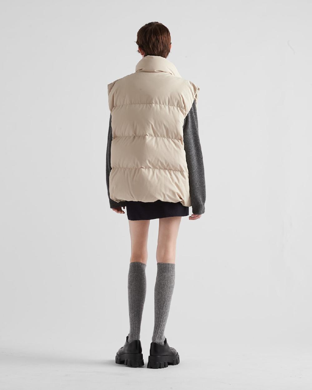 Prada Chaleco De Tejido Técnico Con Plumón