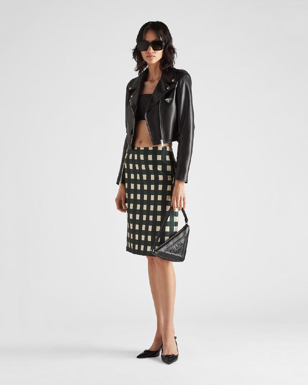 Prada Chaqueta biker de napa