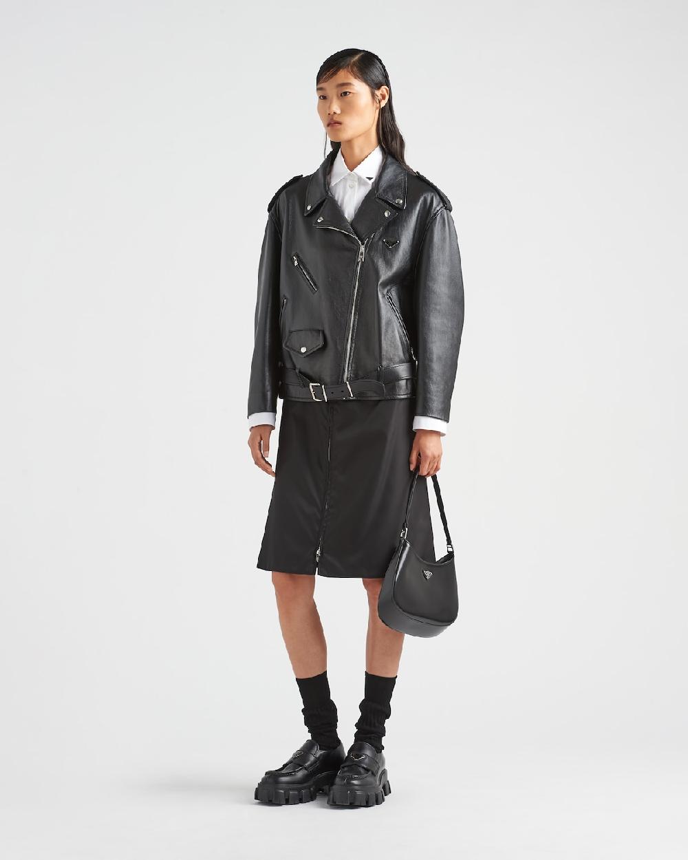 Prada Chaqueta biker de napa