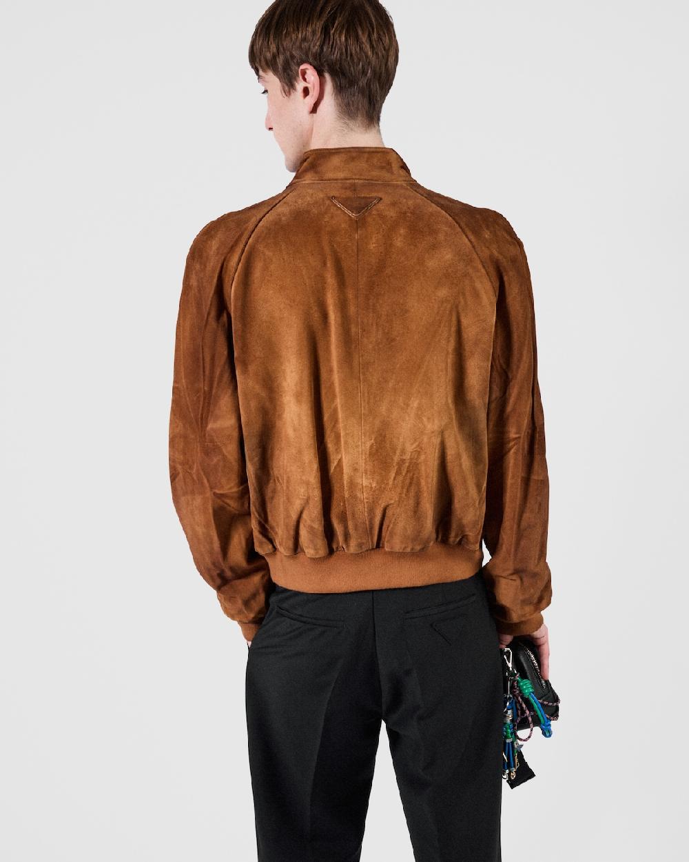 Prada Chaqueta Bomber De Ante