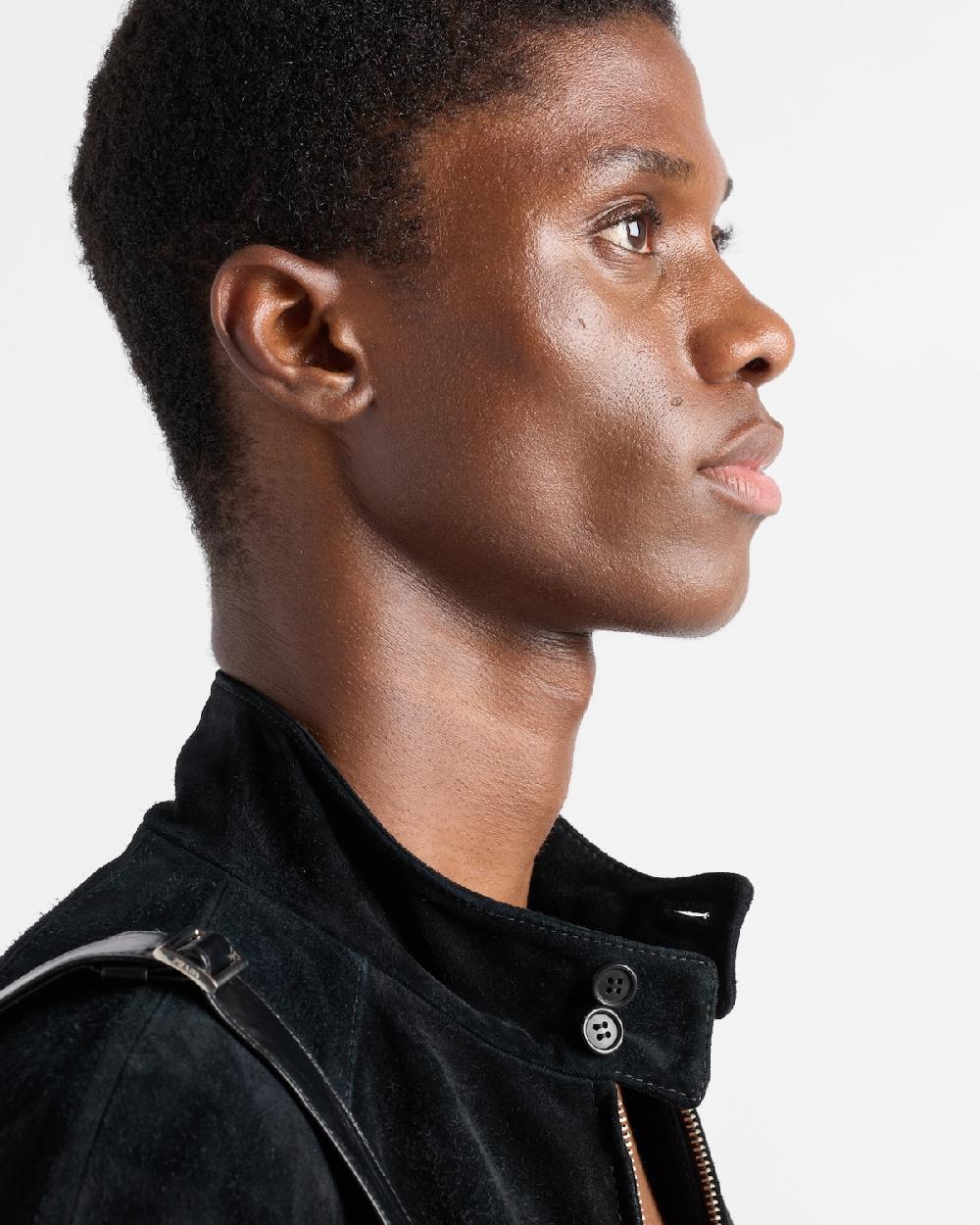 Prada Chaqueta Bomber De Ante