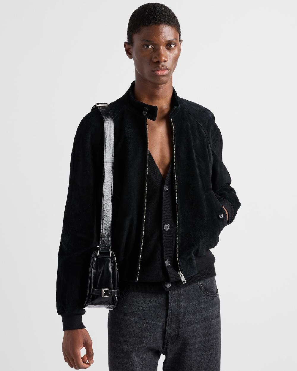 Prada Chaqueta Bomber De Ante