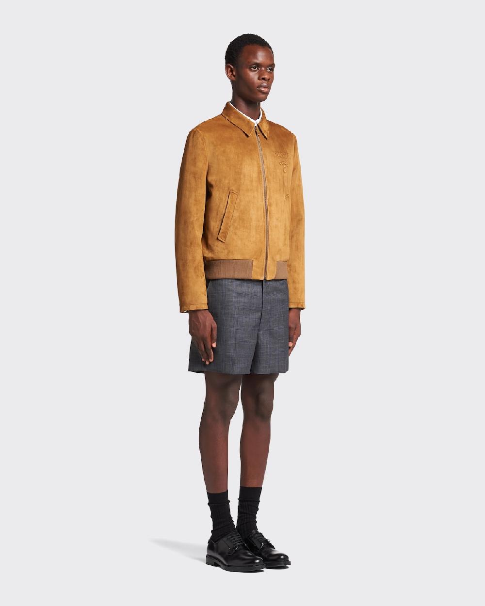 Prada Chaqueta Bomber De Ante