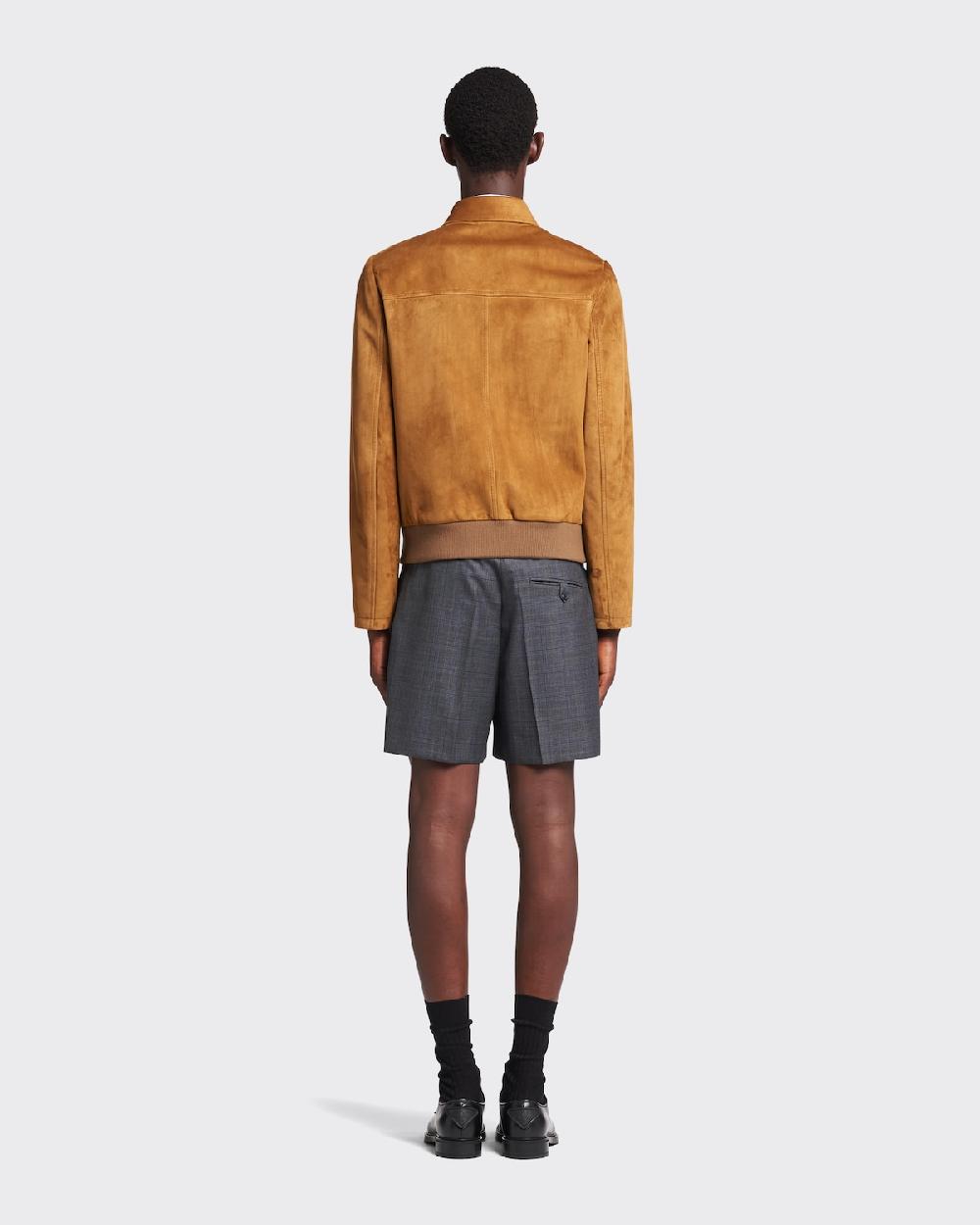 Prada Chaqueta Bomber De Ante