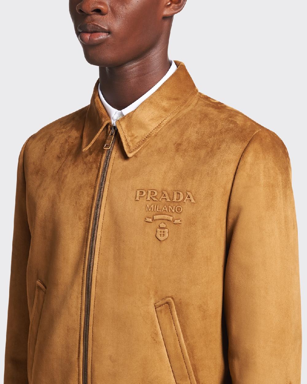 Prada Chaqueta Bomber De Ante