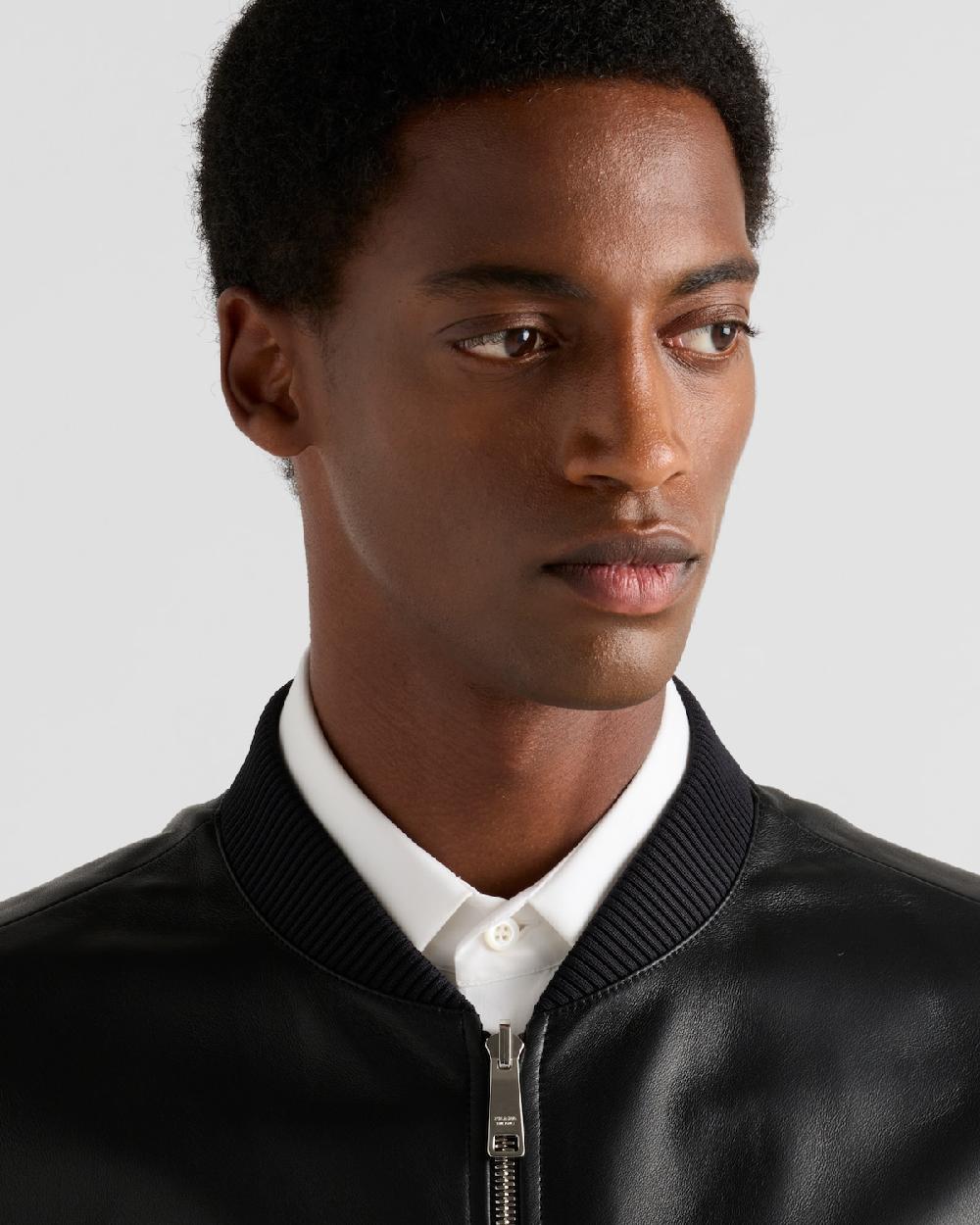 Prada Chaqueta Bomber De Napa