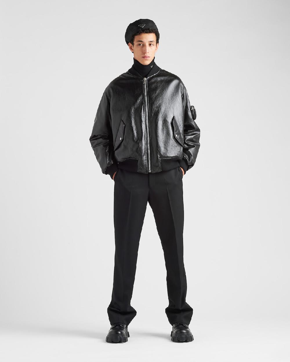 Prada Chaqueta bomber de napa