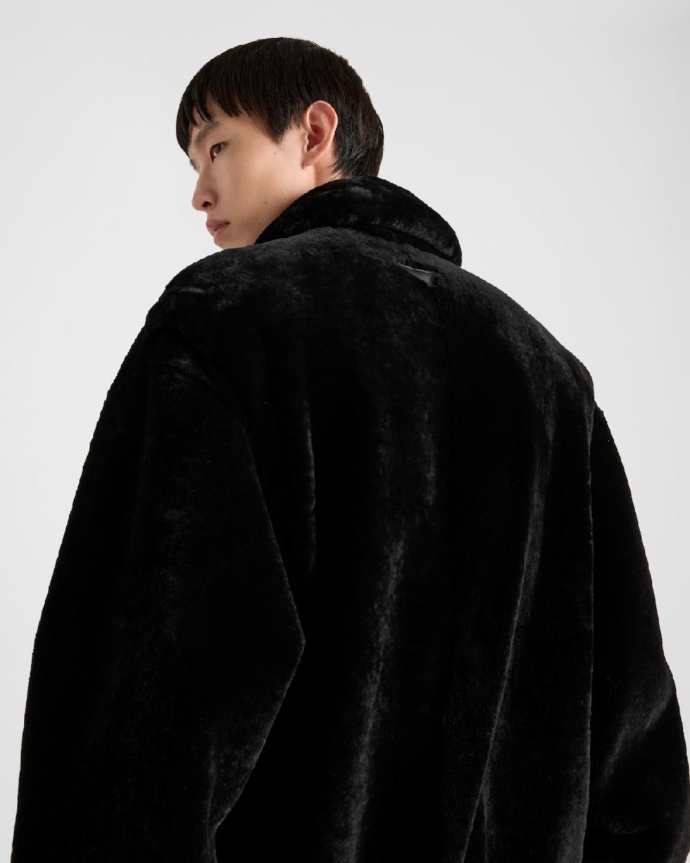 Prada Chaqueta Bomber De Piel Vuelta