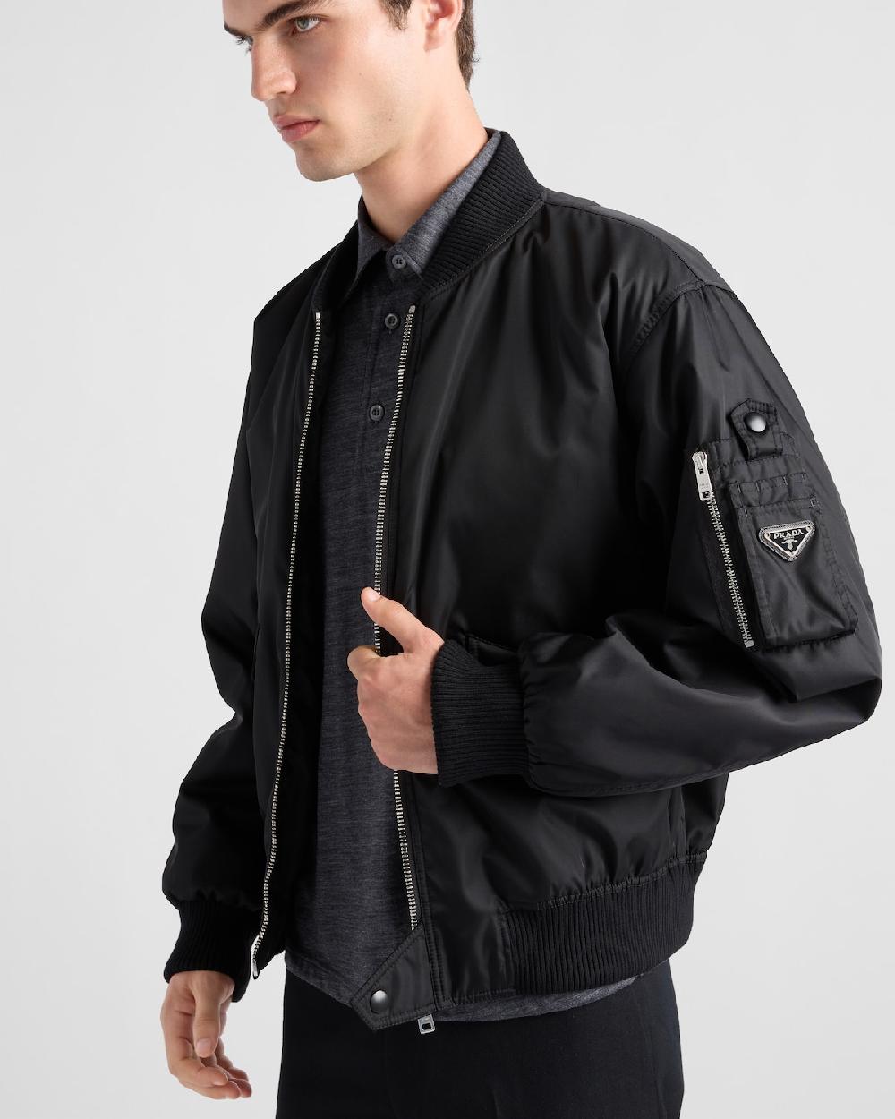 Prada Chaqueta Bomber De Re-Nylon