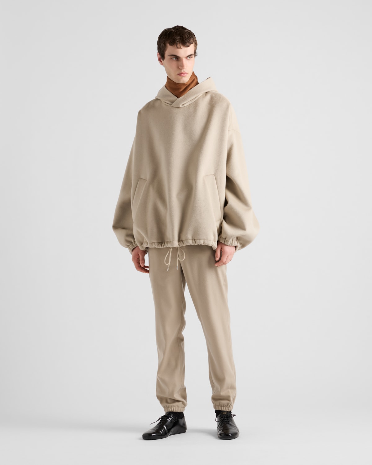 Prada Chaqueta con capucha de mezcla de lana