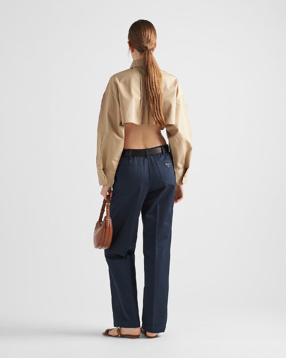 Prada Chaqueta Corta De Popelín