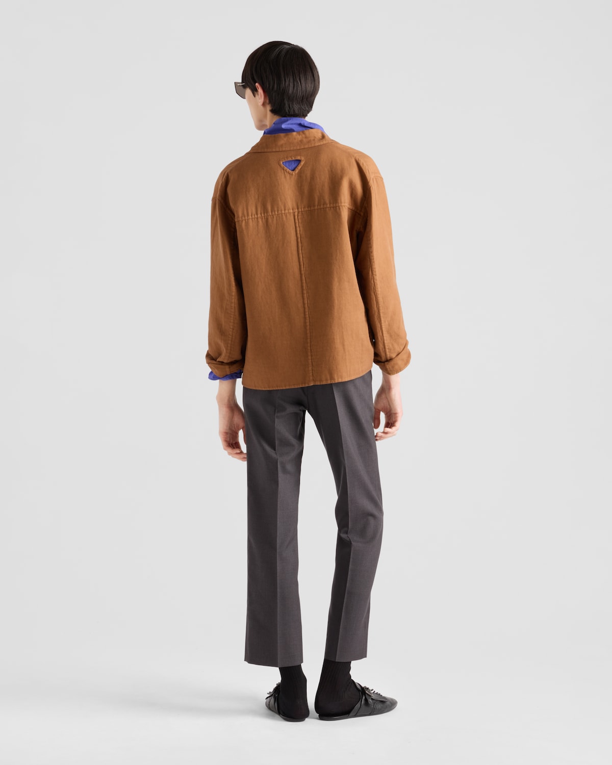 Prada Chaqueta De Algodón De Botonadura Simple