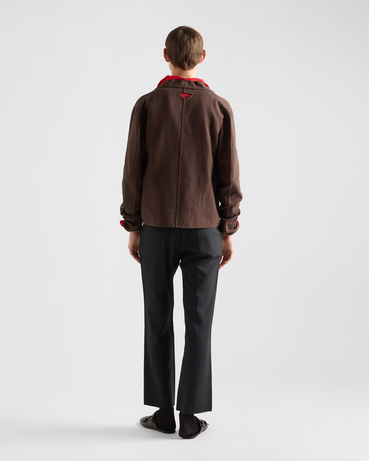 Prada Chaqueta De Algodón De Botonadura Simple