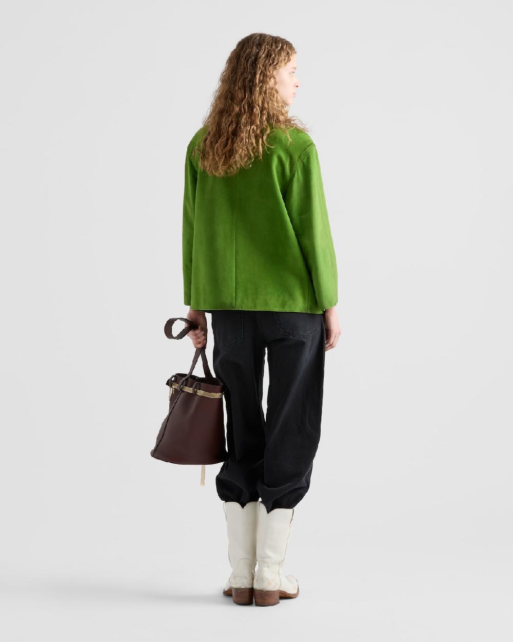 Prada Chaqueta De Ante