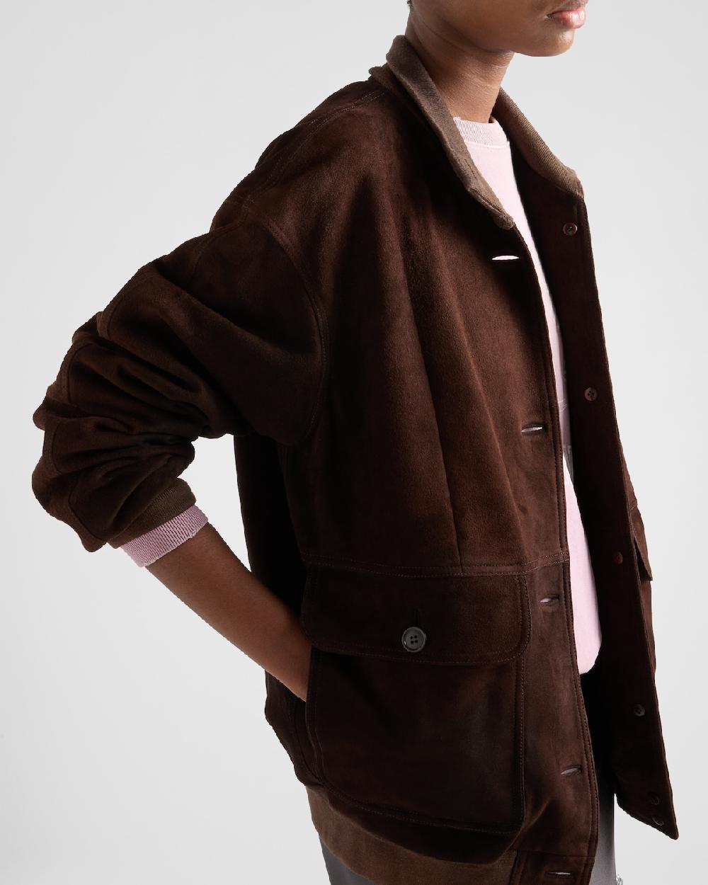 Prada Chaqueta De Ante